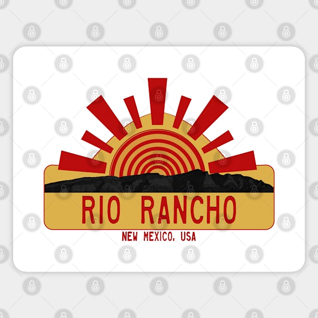 Rio Rancho NM Sandia Mts Magnet by Atomic Chile 